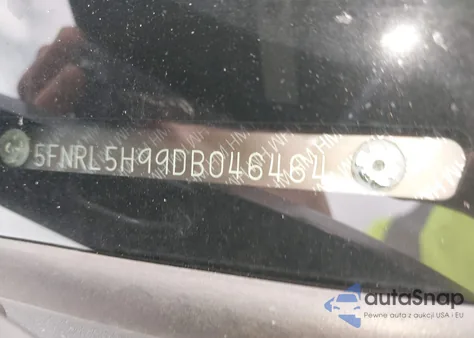 2013 Honda Odyssey Touring/Touring Elite from USA, damaged, VIN 5FNRL5H99DB046464